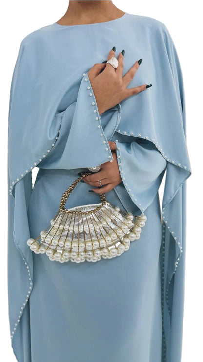 Pearl Lined Abaya Dress