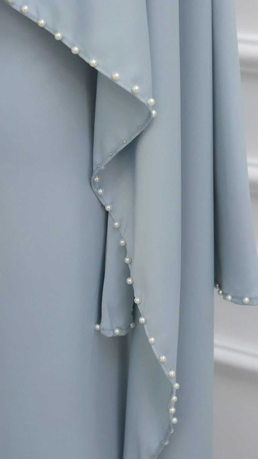Pearl Lined Abaya Dress