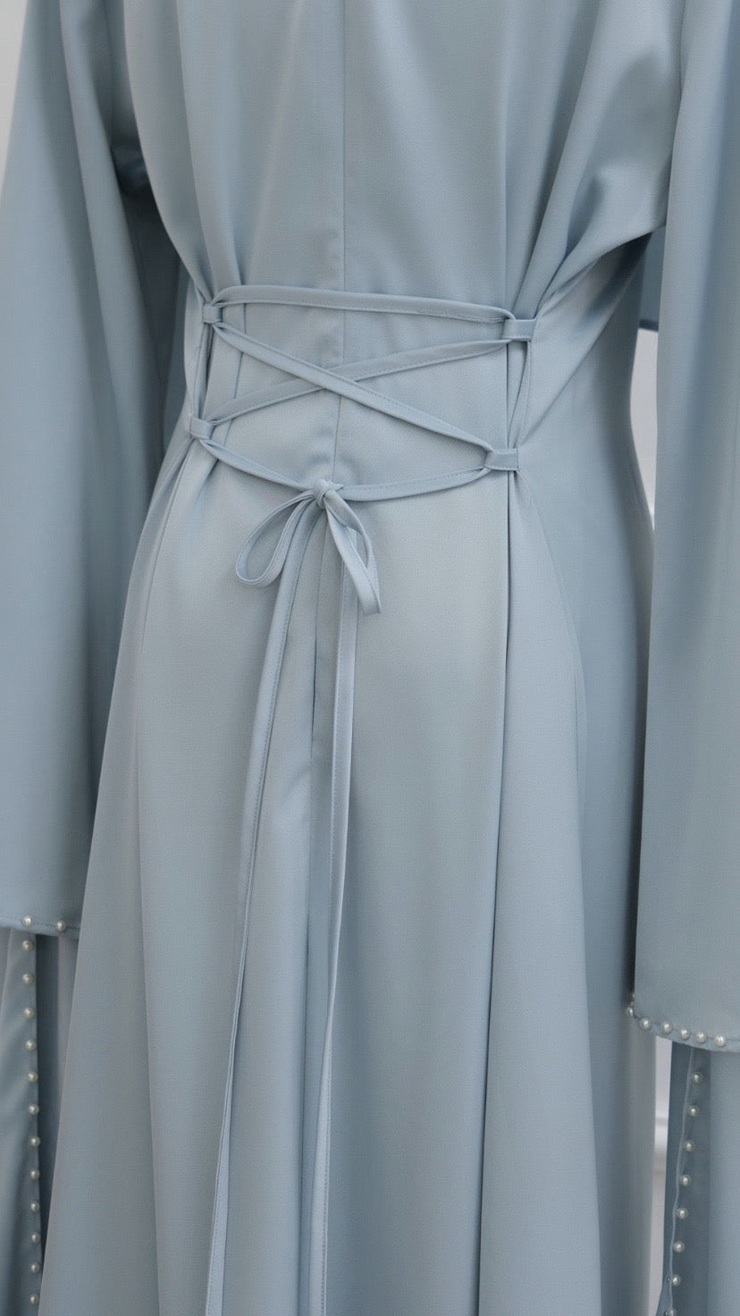 Pearl Lined Abaya Dress