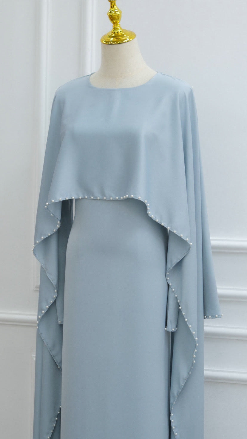 Pearl Lined Abaya Dress