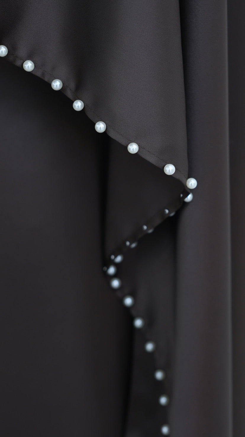 Pearl Lined Abaya Dress