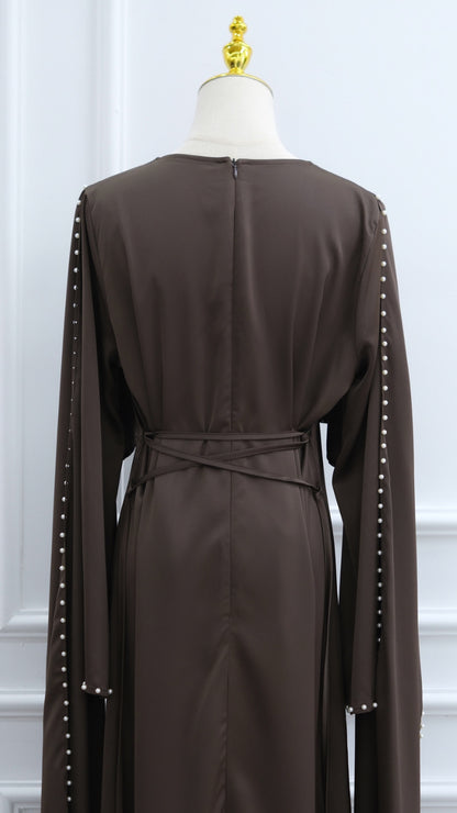 Pearl Lined Abaya Dress