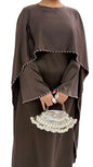 Pearl Lined Abaya Dress