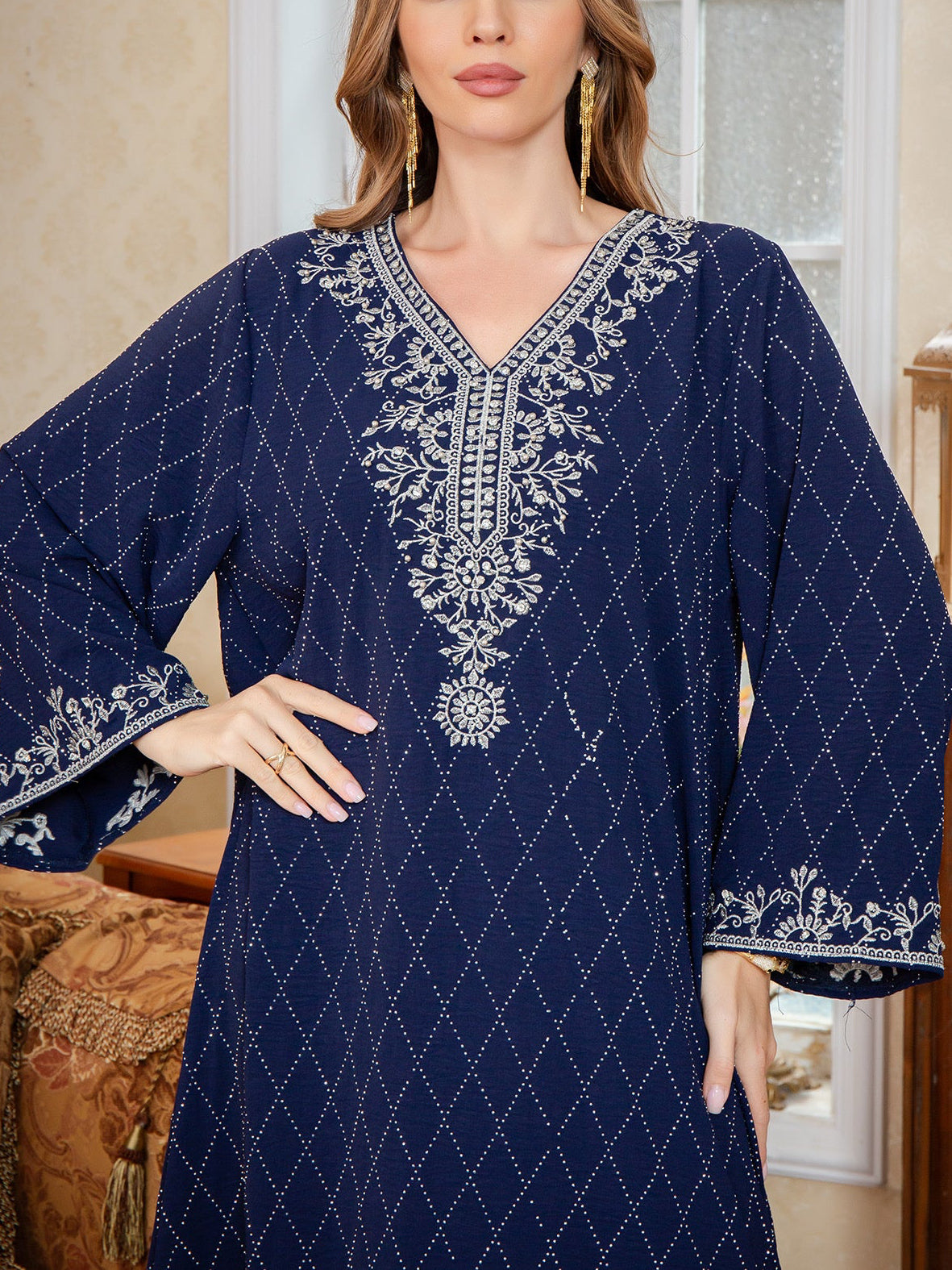 Embellished Dubai Abaya Dress