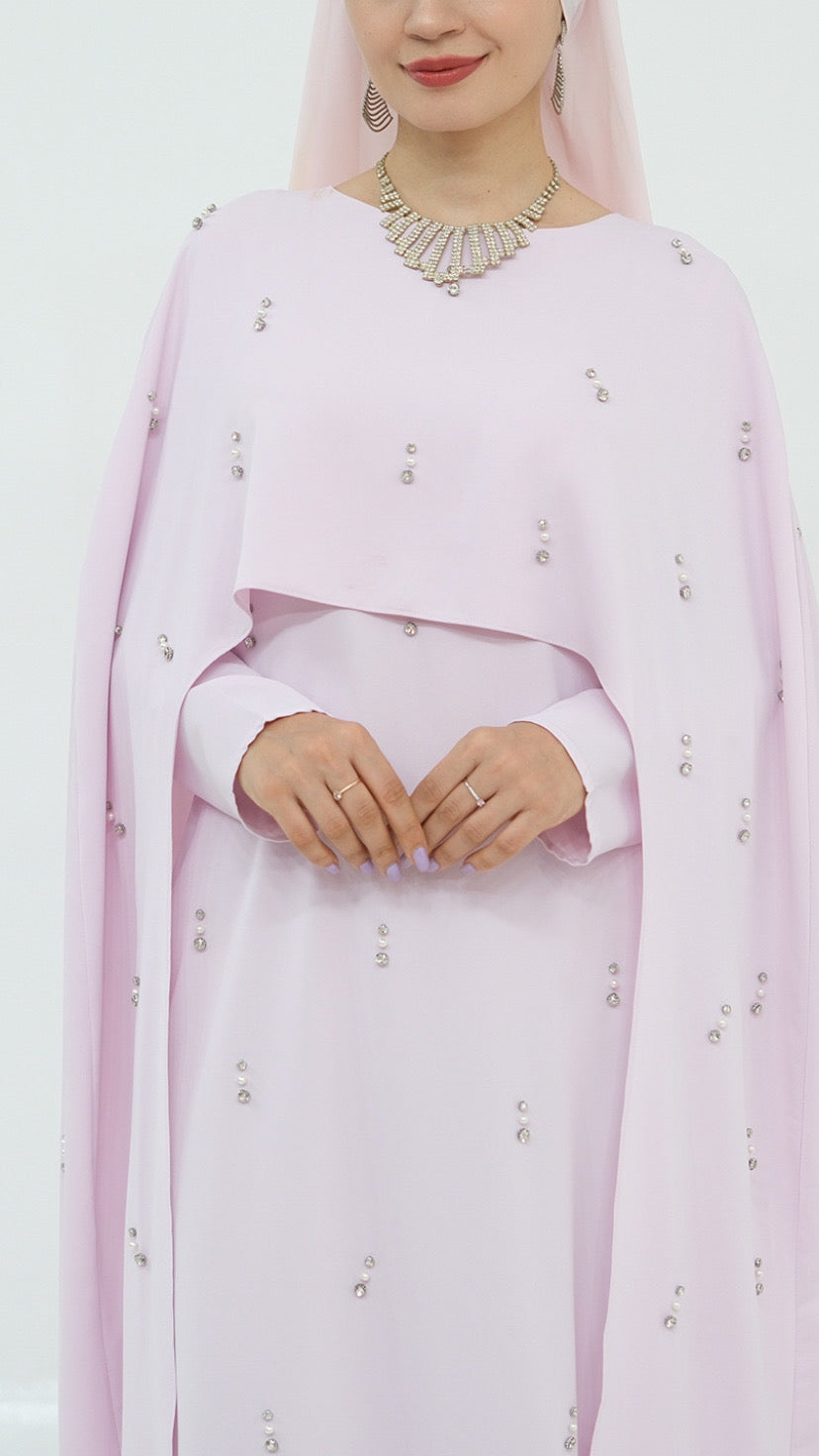 Embellished Princess Abaya Dress