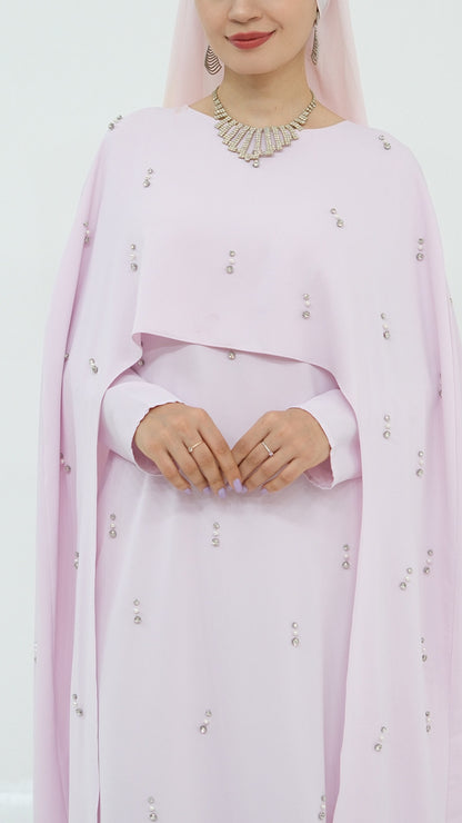 Embellished Princess Abaya Dress