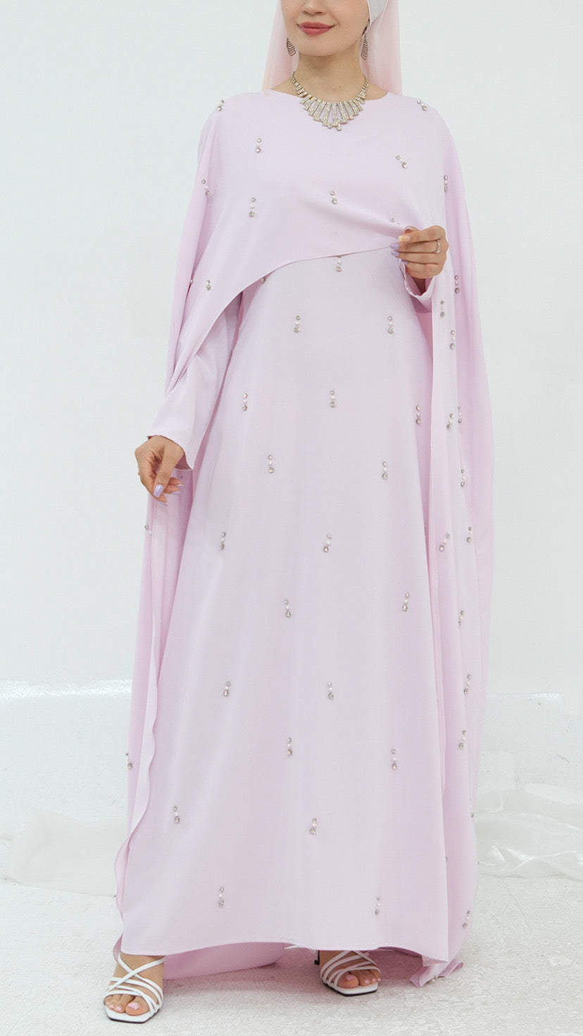 Embellished Princess Abaya Dress