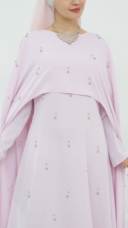 Embellished Princess Abaya Dress