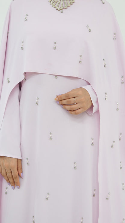 Embellished Princess Abaya Dress