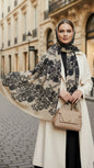 Lace Jersey Cotton Print Hijab