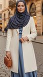 Blue Floral Jersey Cotton Print Hijab