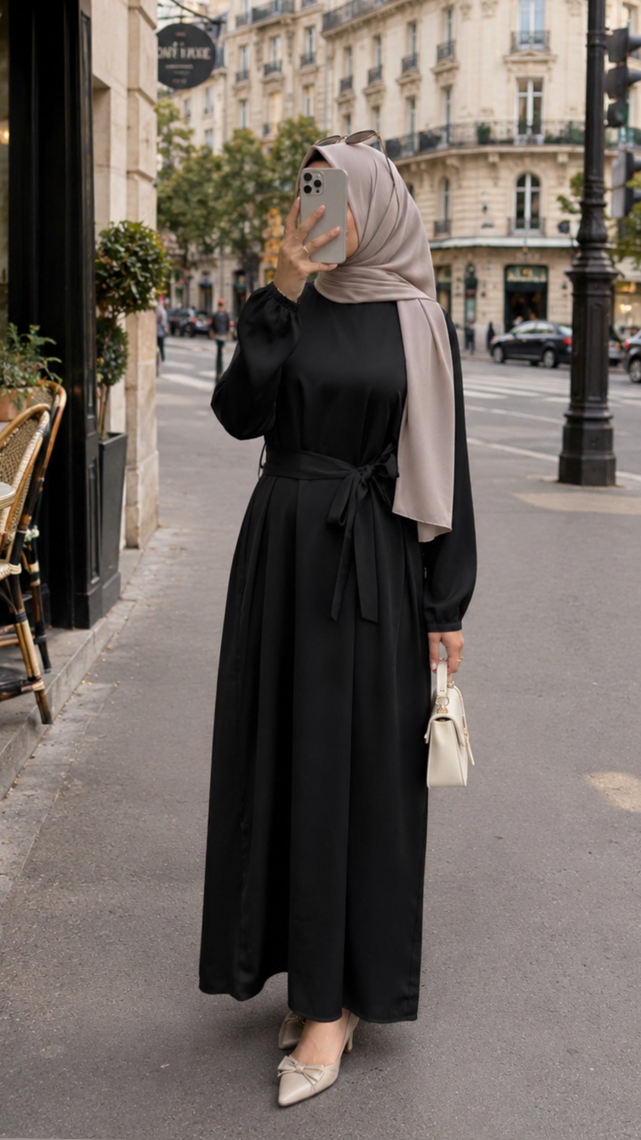 Simple Back Abaya Dress