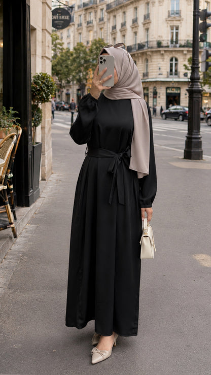 Simple Back Abaya Dress