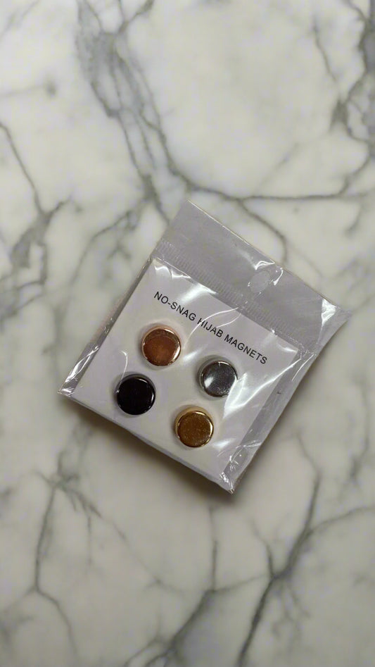 4 Piece Set Hijab Chrome Metallic Magnets