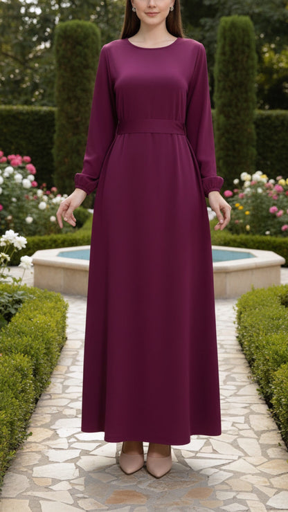 Turkish Style Velvet Abaya Dress