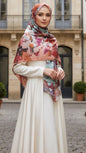 Crimson Tide Hijab Jersey Cotton Print Hijab
