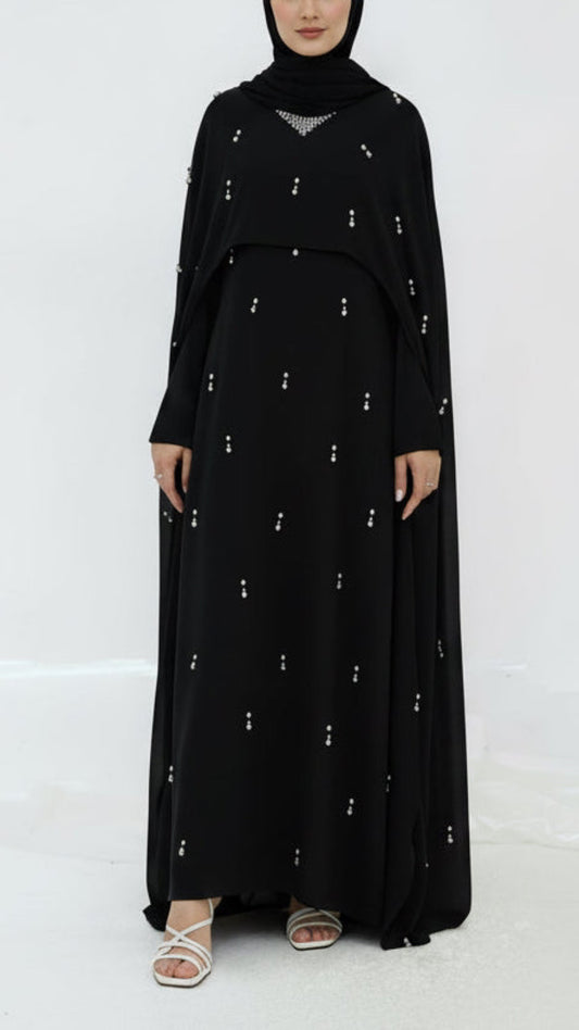 Embellished Princess Abaya Dress