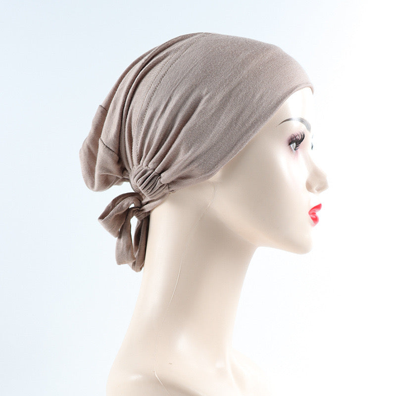 Hijab Tie Back Under Caps