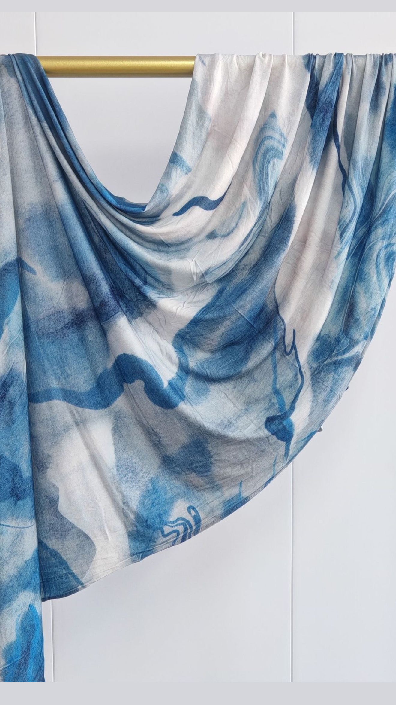 Ocean Wave Jersey Cotton Print Hijab