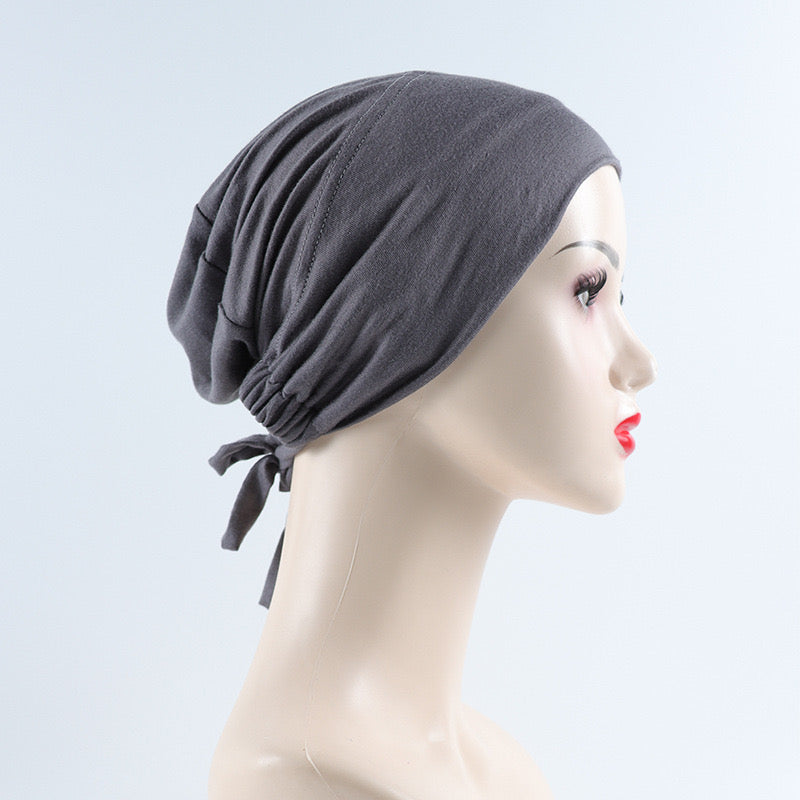 Hijab Tie Back Under Caps