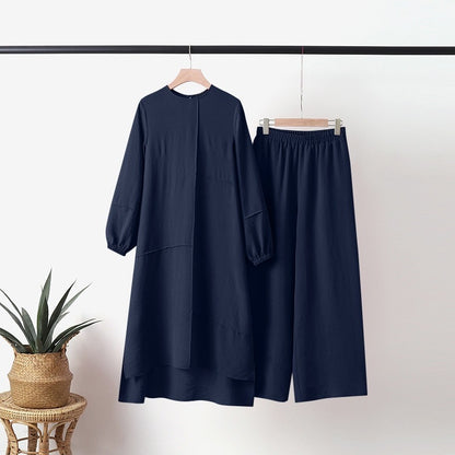 Turkish Style Textured Crepe Pant Suits