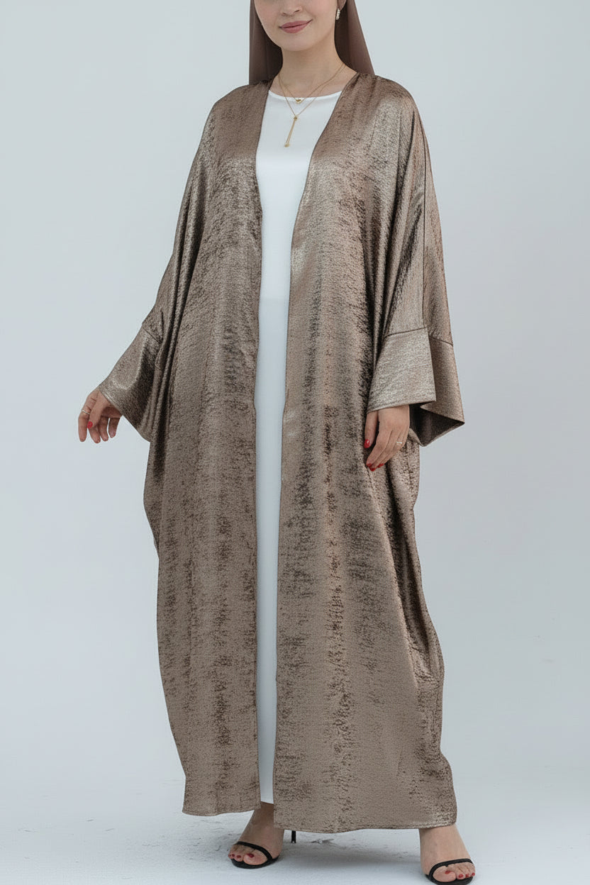 Metallic Open Abaya