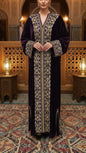 Moroccan Traditional Velvet Caftan Purple