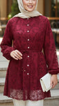 Turkish Lace Button Down Tunic