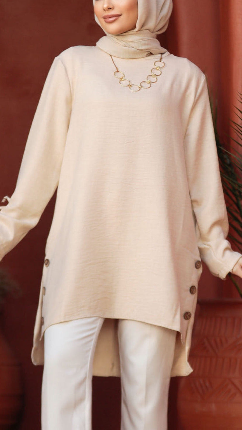 Turkish Tunic Button Detailed