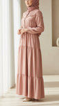 Turkish Style Crepe Drawstring Dress
