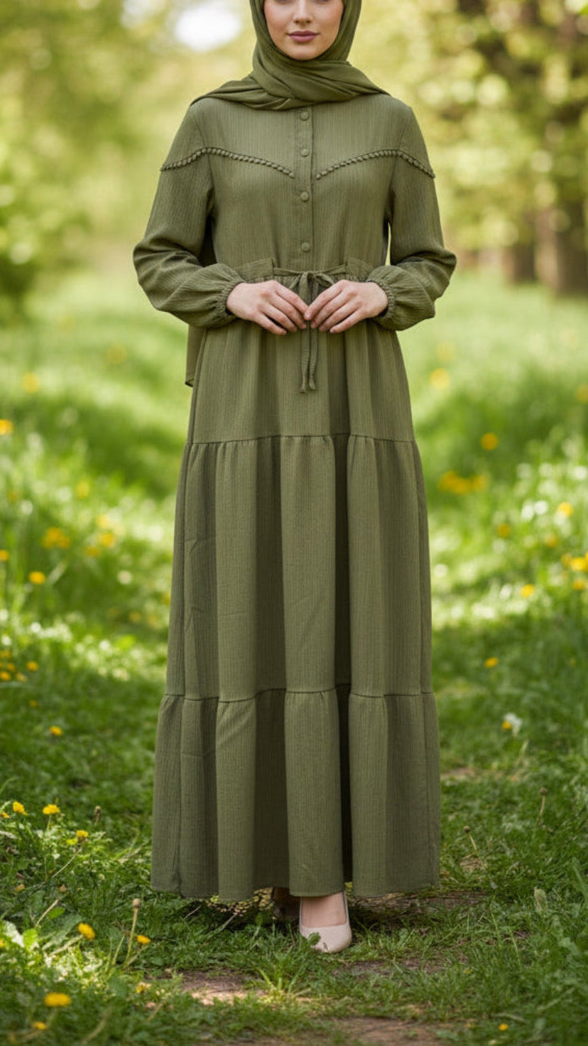 Turkish Style Drawstring Dress