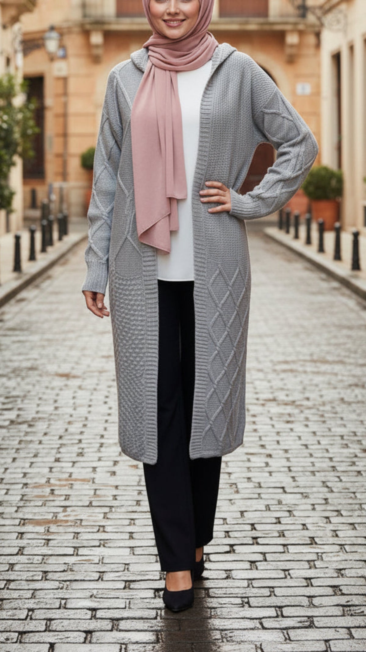 Knitted Hoodie Turkish Style Sweater