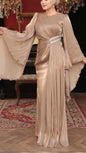 Elegant Princess Bell Sleeved Gown
