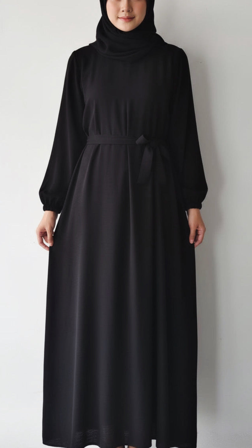 Beautiful Abaya Dress Chest Zipper