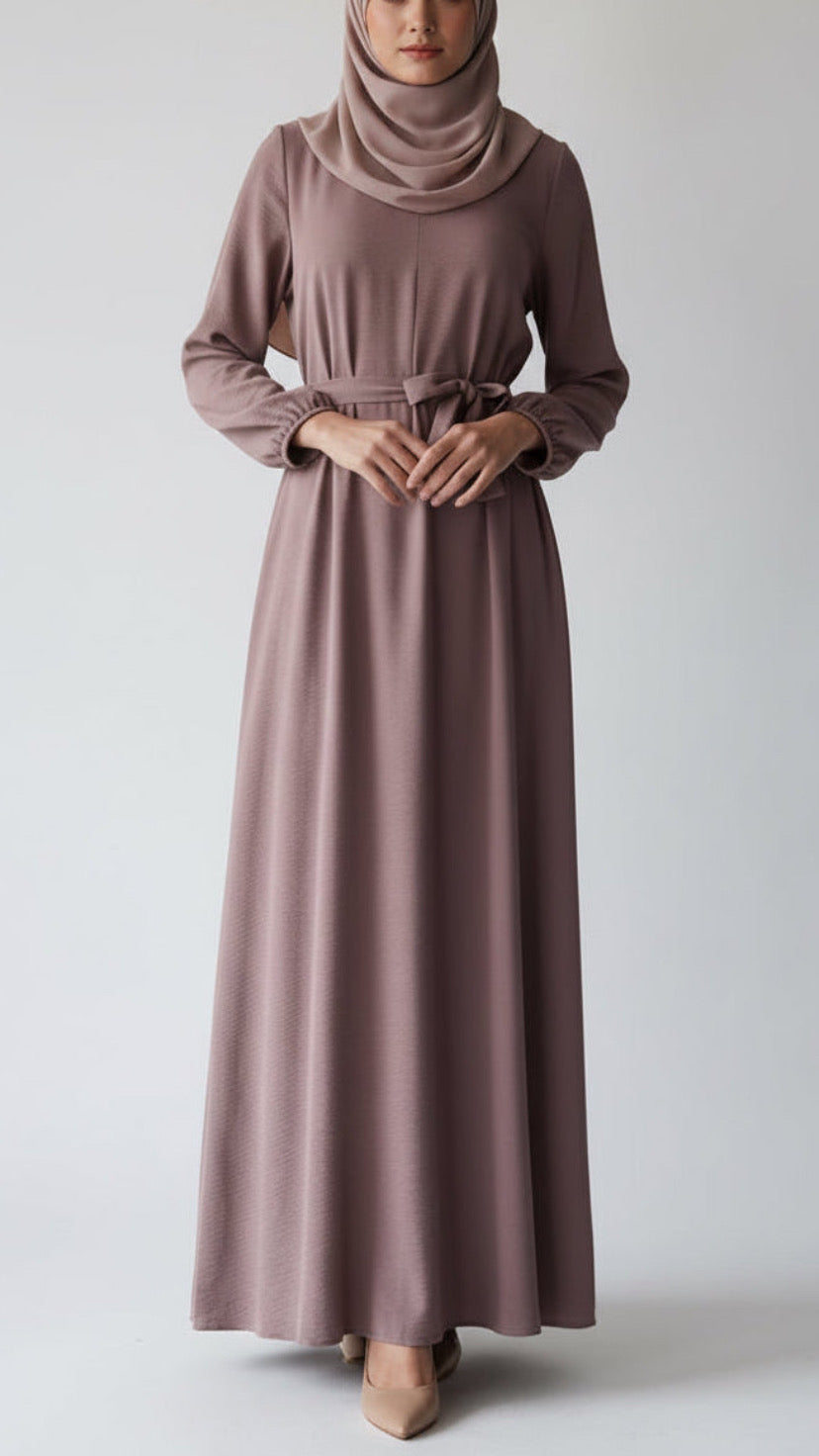 Beautiful Abaya Dress Chest Zipper