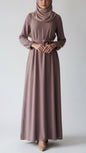Beautiful Abaya Dress Chest Zipper