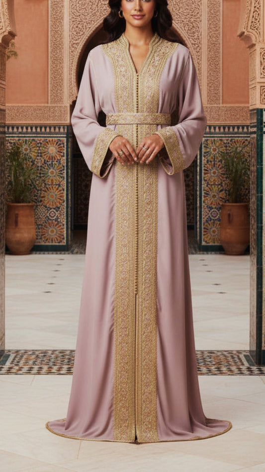 Moroccan Traditional Embellished Caftan