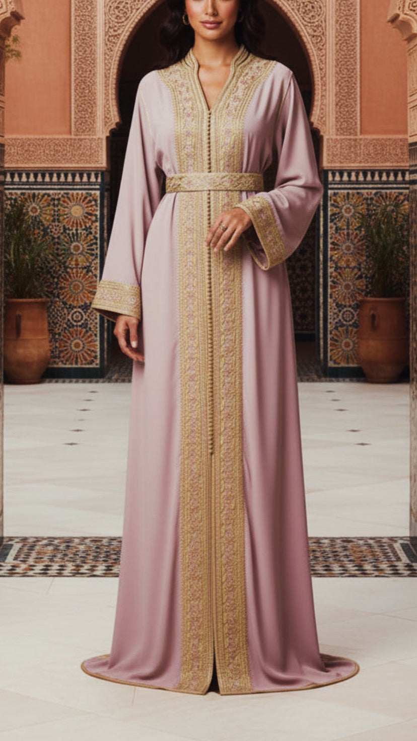 Moroccan Traditional Embellished Caftan