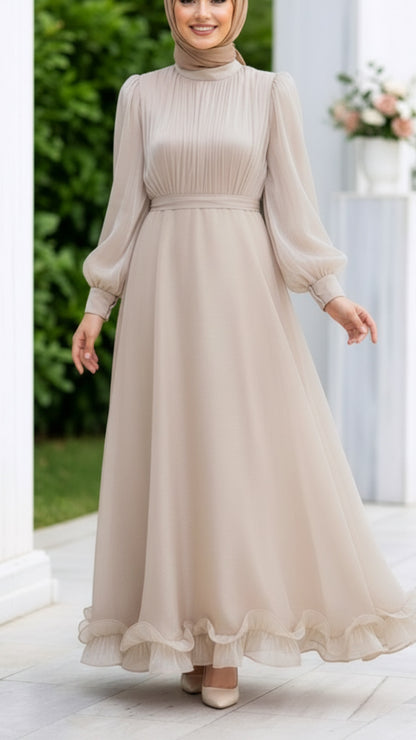 Elegant Silk Chiffon Gown