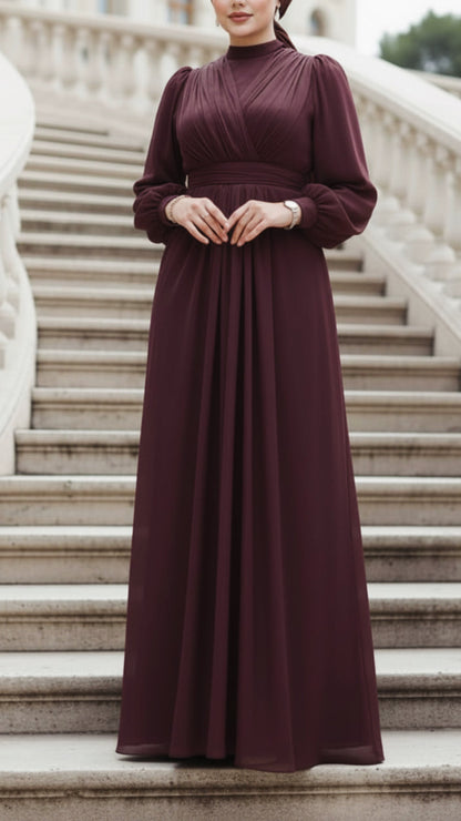Elegant Silk Chiffon Gown