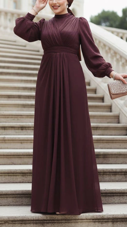 Elegant Silk Chiffon Gown