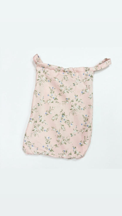 Pink Floral Ruffle Prayer Skirt Set