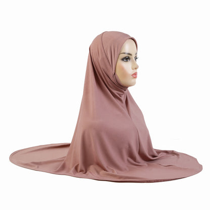 One Piece Pull Over Cotton Hijab(Multi Colors)