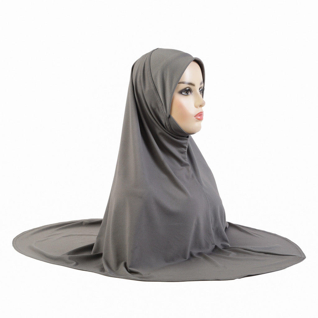 One Piece Pull Over Cotton Hijab(Multi Colors)