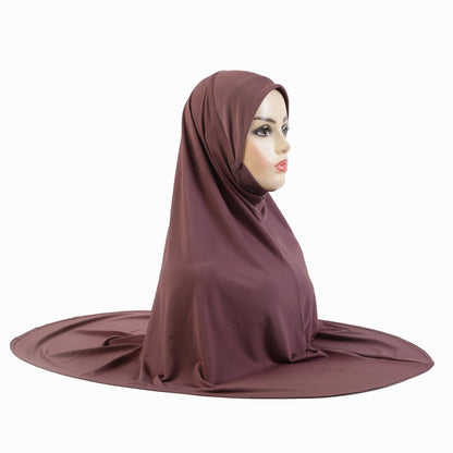One Piece Pull Over Cotton Hijab(Multi Colors)