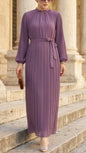 Turkish Pleated Chiffon Dress