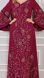 Dubai Style Floral Embellished Dress