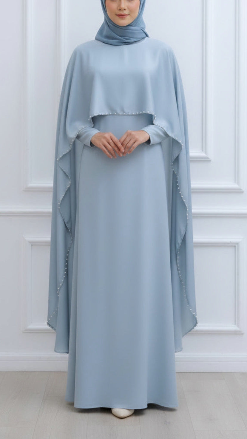 Pearl Lined Abaya Dress