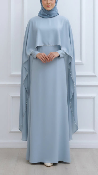 Pearl Lined Abaya Dress
