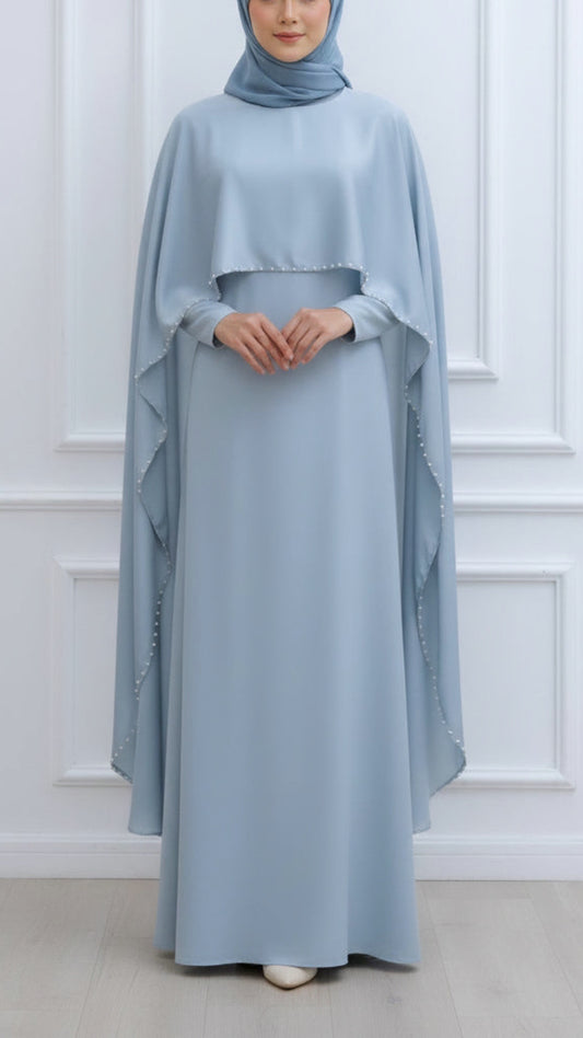 Pearl Lined Abaya Dress